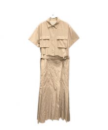 sacai（サカイ）の古着「Chalk Stripe Dress/シアーワンピース」｜ベージュ