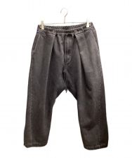 POLIQUANT (ポリクアント) THE EASY DETACHABLE FREE TUCKING DENIM PANTS/デニムパンツ ブラック サイズ:ー