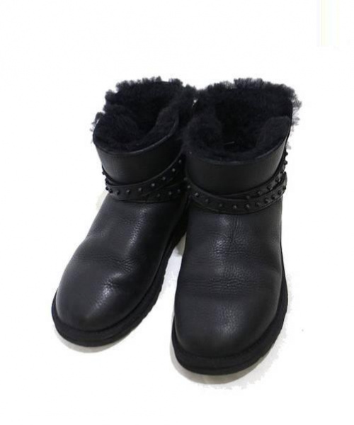 中古 古着通販 Ugg アグ スタッズベルトムートンブーツ ブラック サイズ 23 ブランド 古着通販 トレファク公式 Trefac Fashion