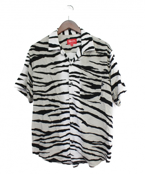 supreme black and white striped shirt