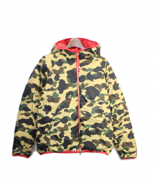 中古・古着通販】A BATHING APE (ア ベイシング エイプ) リバーシブルダウンジャケット カーキ サイズ:L｜ブランド・古着通販  トレファク公式【TREFAC FASHION】