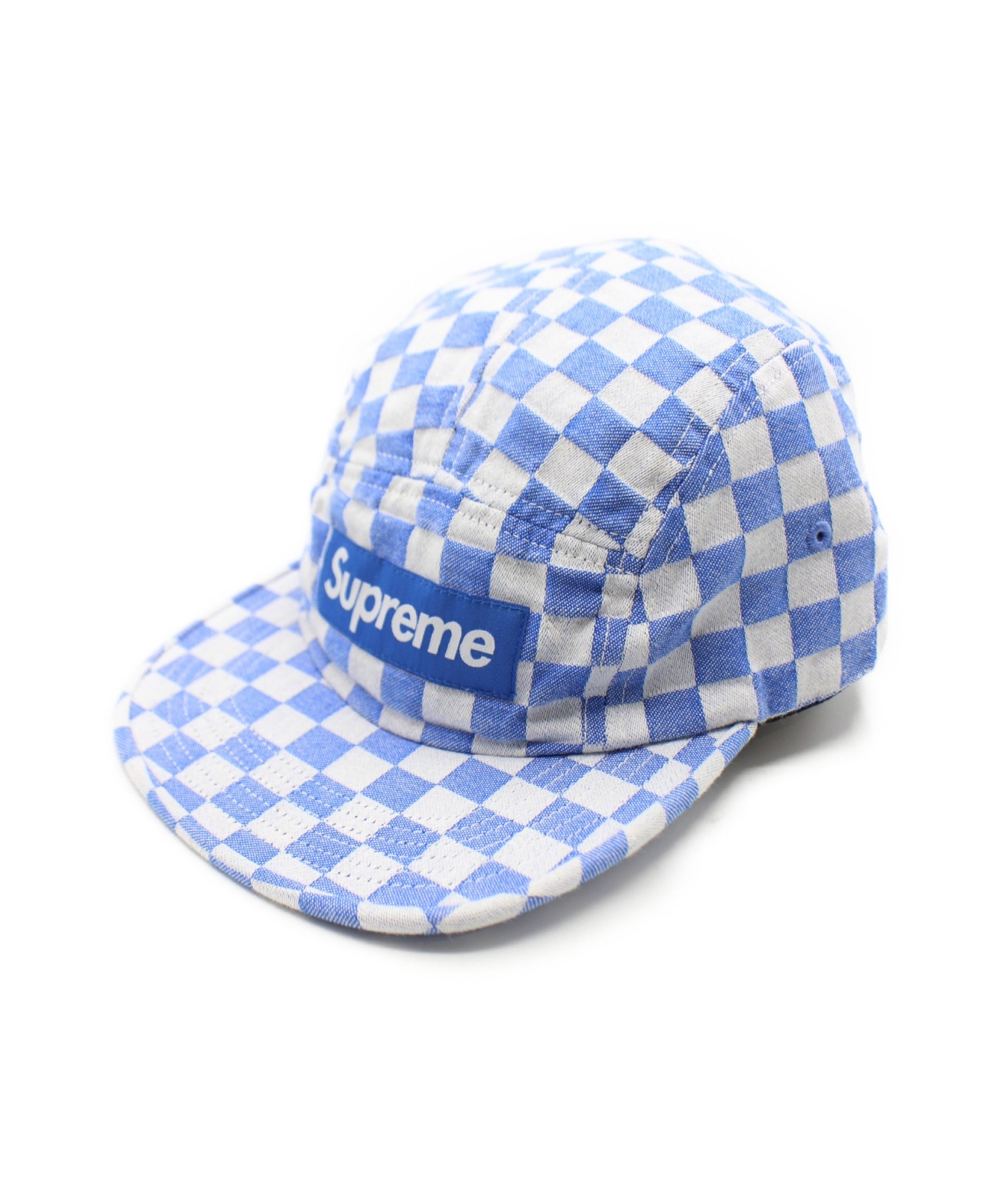 supreme checkerboard camp cap