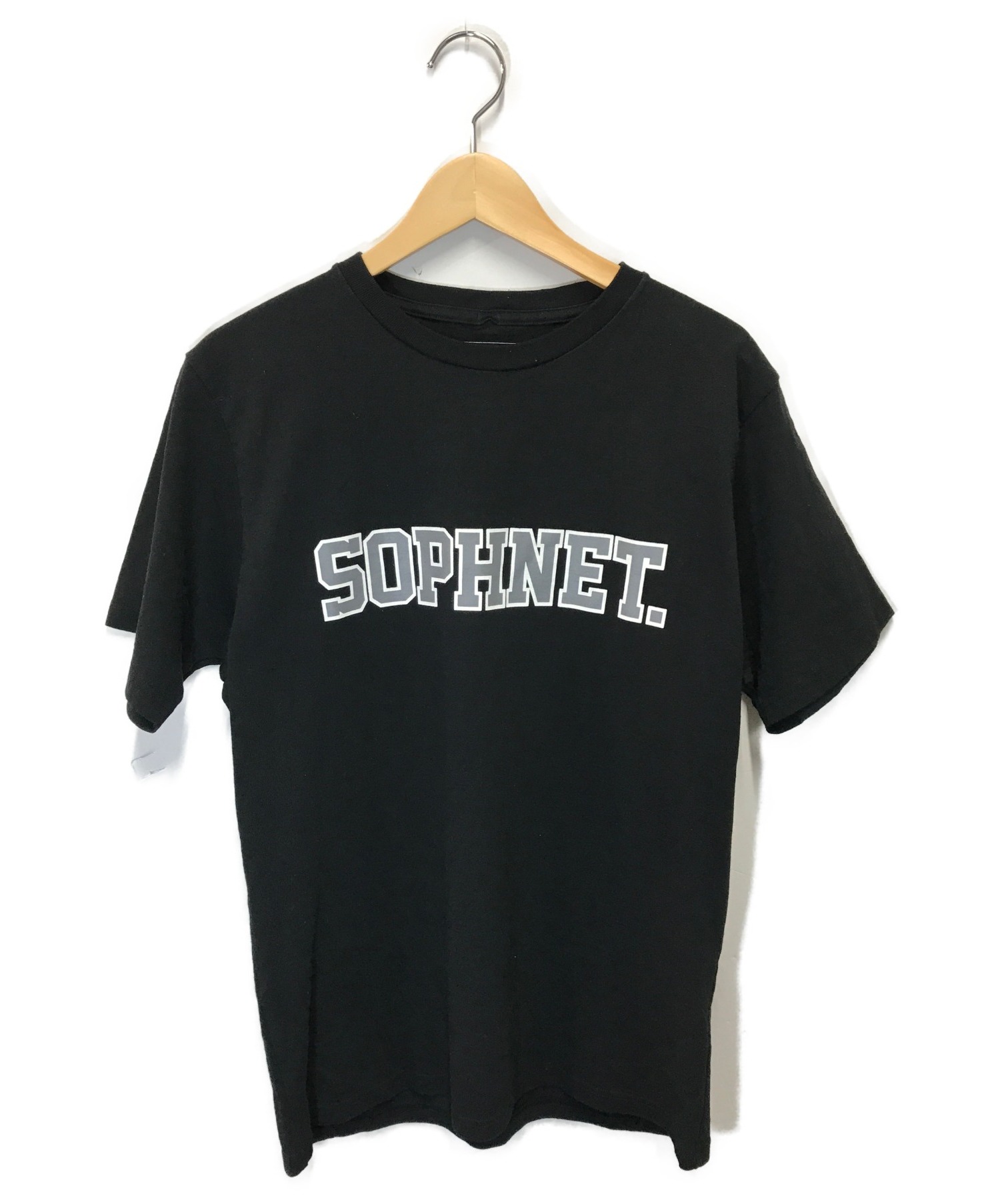 中古 古着通販 Sophnet ソフネット カレッジロゴtee ブラック サイズ M ブランド 古着通販 トレファク公式 Trefac Fashion