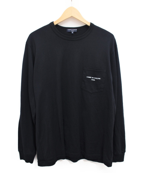 中古 古着通販 Comme Des Garcons Homme コムデギャルソンオム 長袖ポケットtシャツ ブラック サイズ M ブランド 古着通販 トレファク公式 Trefac Fashion