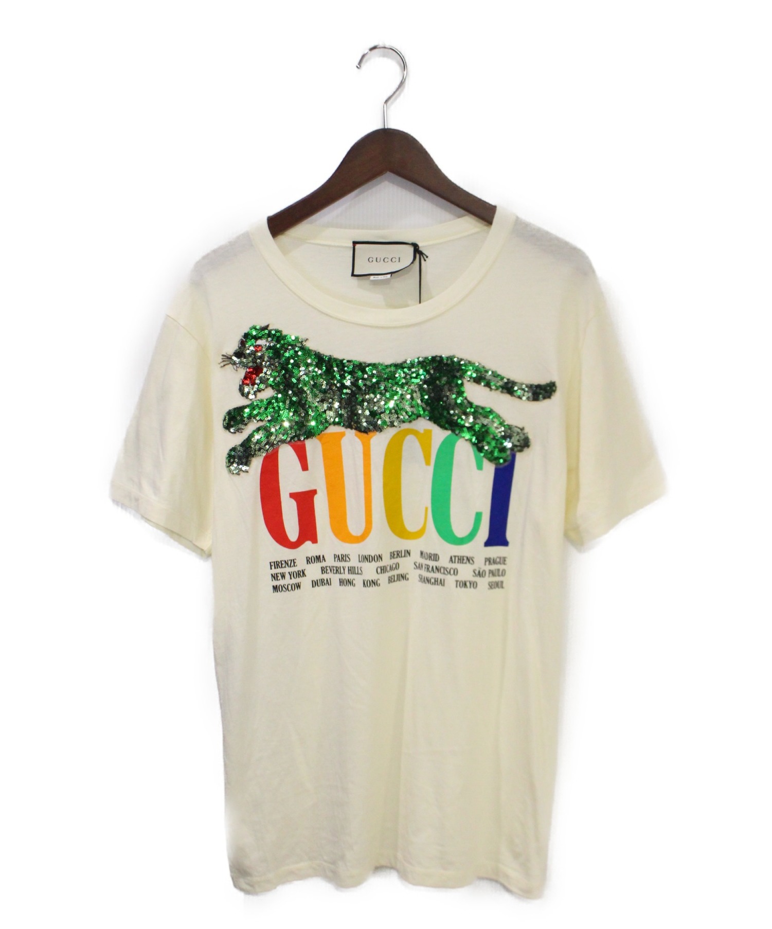 中古 古着通販 Gucci グッチ Tシャツ アイボリー サイズ S ブランド 古着通販 トレファク公式 Trefac Fashion