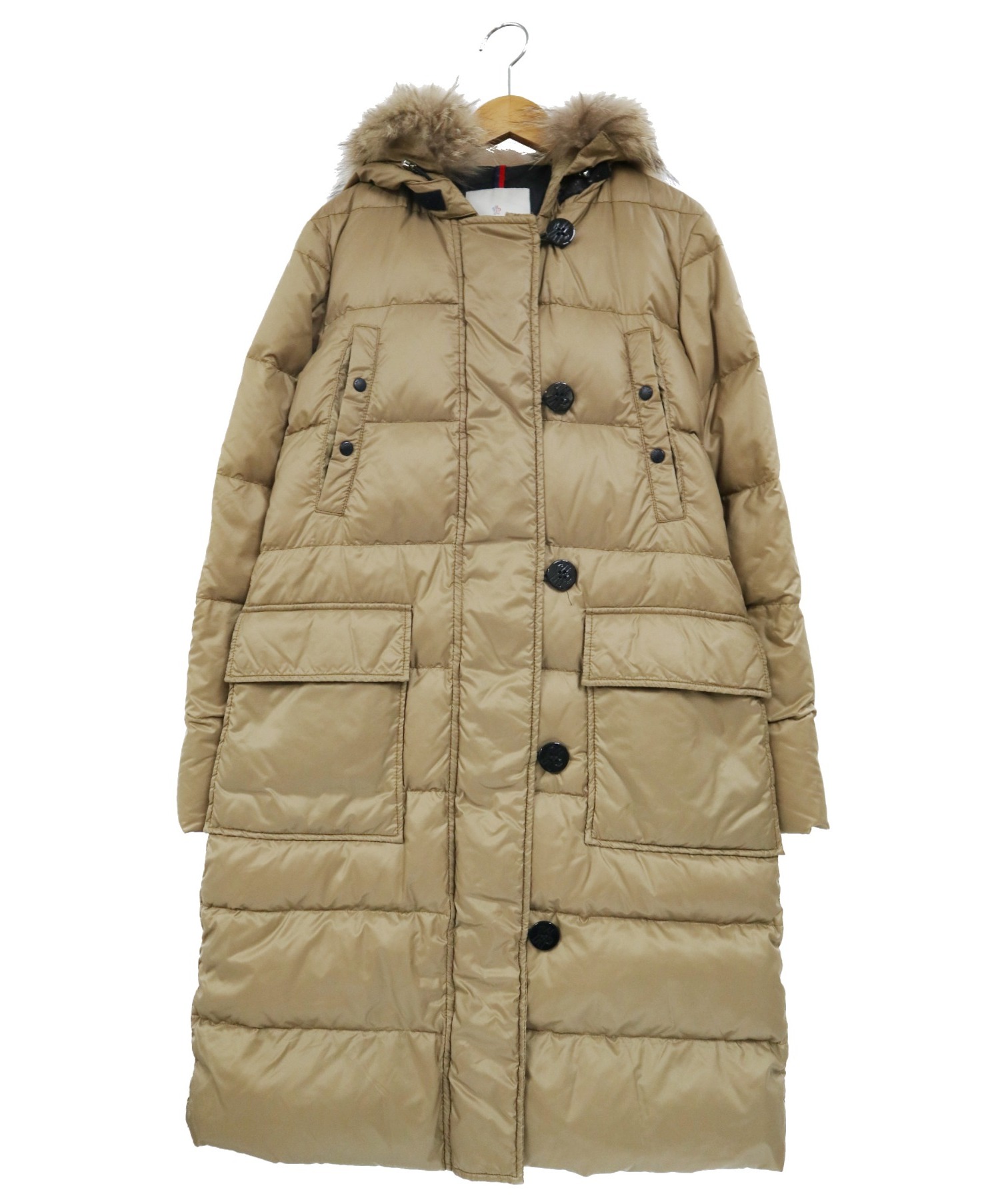 中古 古着通販 Moncler モンクレール メッシーナダウンコート キャメル ブランド 古着通販 トレファク公式 Trefac Fashion