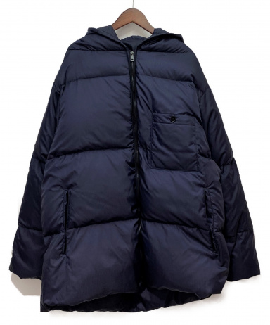 【中古・古着通販】JIL SANDER (ジルサンダー) フーデットダウンジャケット ネイビー サイズ:50｜ブランド・古着通販  トレファク公式【TREFAC FASHION】スマホサイト