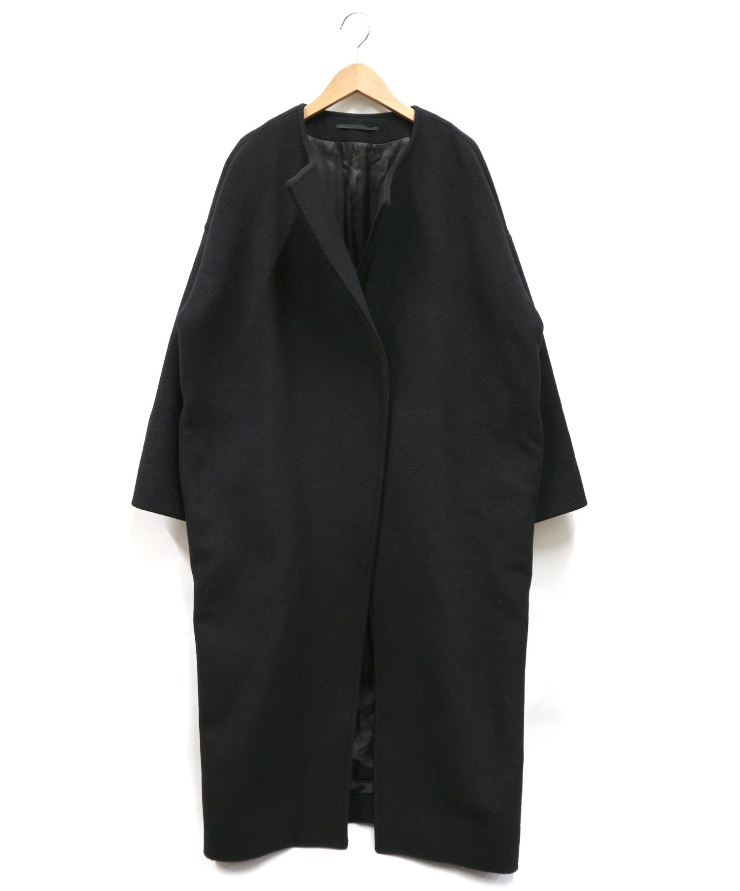 【中古・古着通販】AP STUDIO (エーピーストゥディオ) Over Sized LAMB Coat ブラック サイズ:表記なし｜ブランド