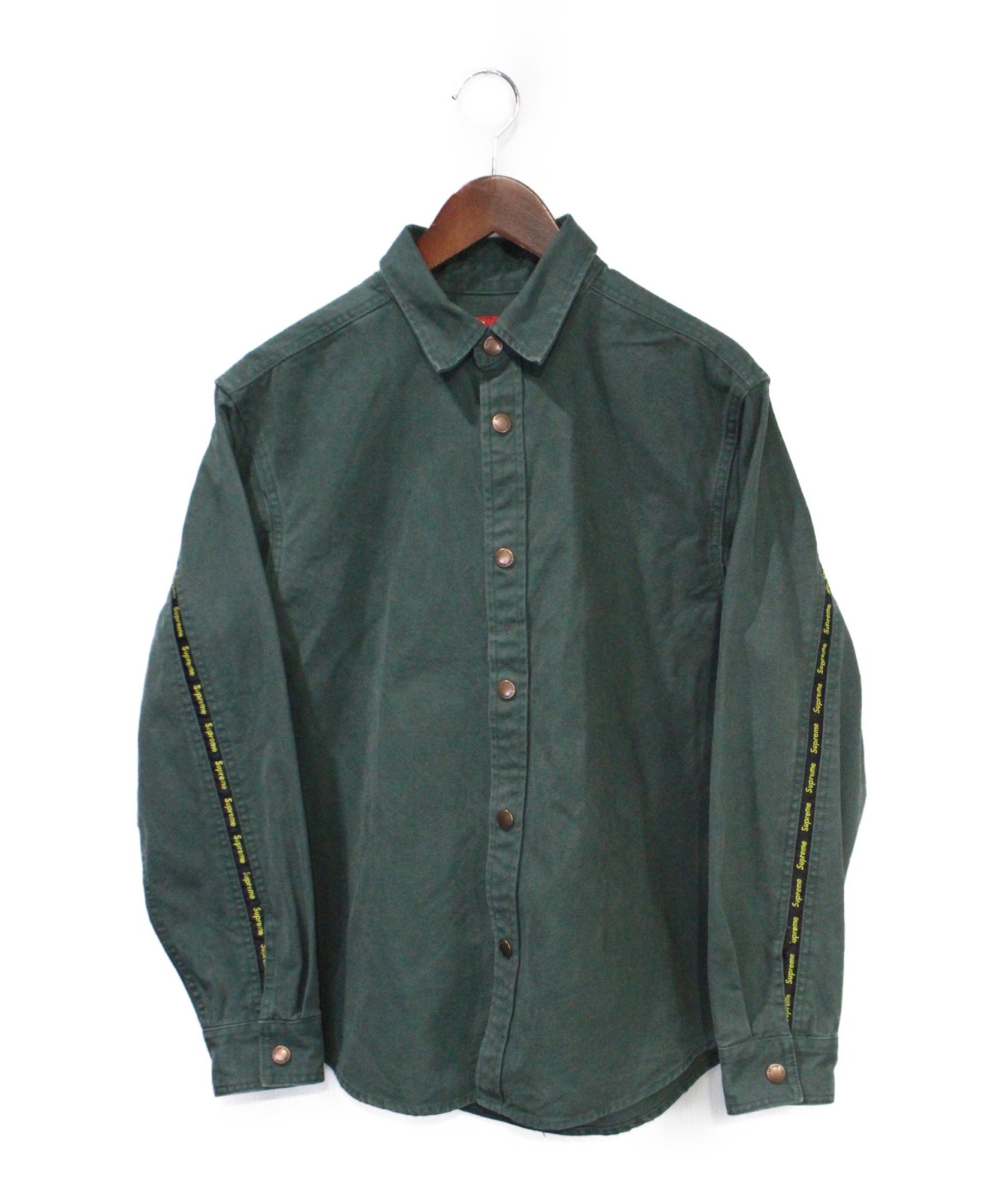 Supreme Logo Taping Work Shirt | www.jarussi.com.br