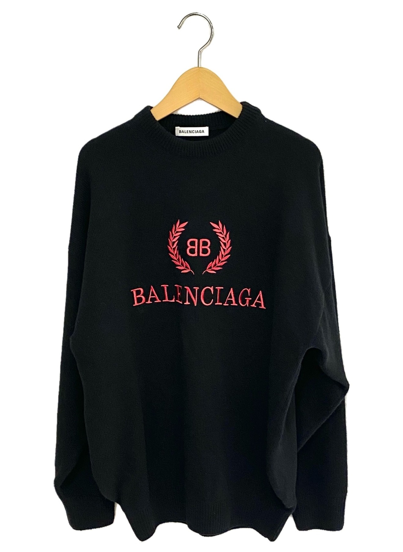 情熱セール バレンシアガ BALENCIAGA サイズ:XS ロゴ刺繍セーター