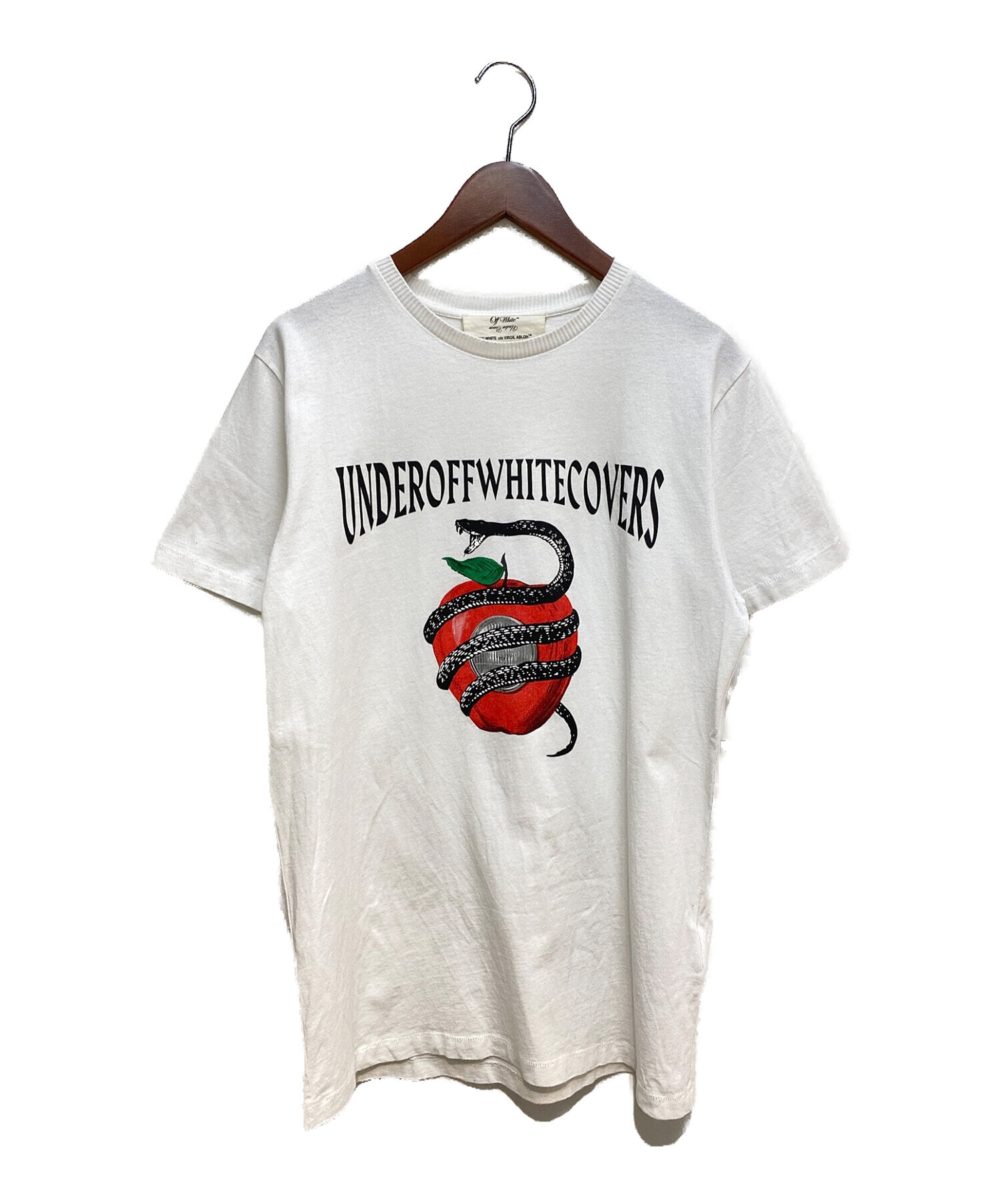 OFF-WHITE×UNDERCOVER (オフホワイト×アンダーカバー) APPLE S/S TEE ホワイト サイズ:S