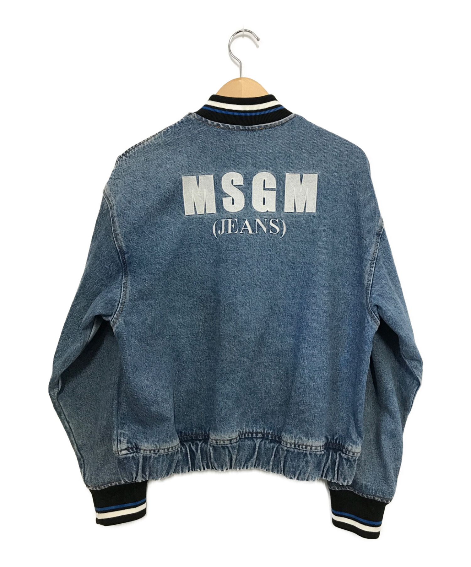 MSGM (エムエスジーエム) バックロゴデニムジャケット インディゴ サイズ:38