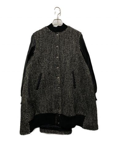 【中古・古着通販】sacai luck (サカイラック) wool tweed leather