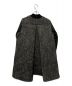 sacai luck (サカイラック) wool tweed leather sleeve flared back bomber coat ブラック サイズ:1：15800円