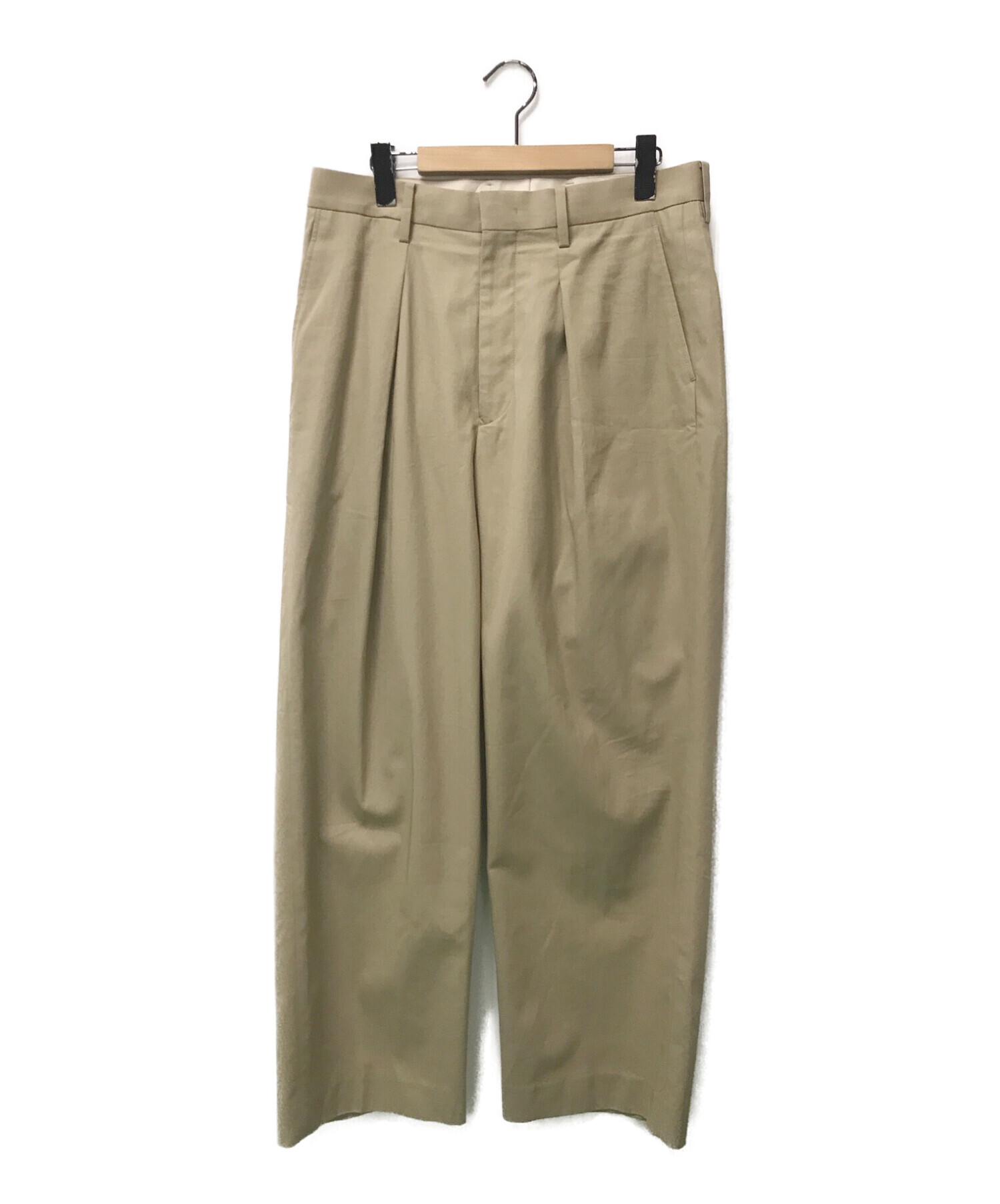 好評格安 UNUSED - 20SS URU COTTON GABARDINE 1TUCK PANTSの通販 by