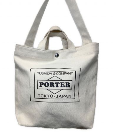 【中古・古着通販】PORTER (ポーター) キャンバストートバッグ