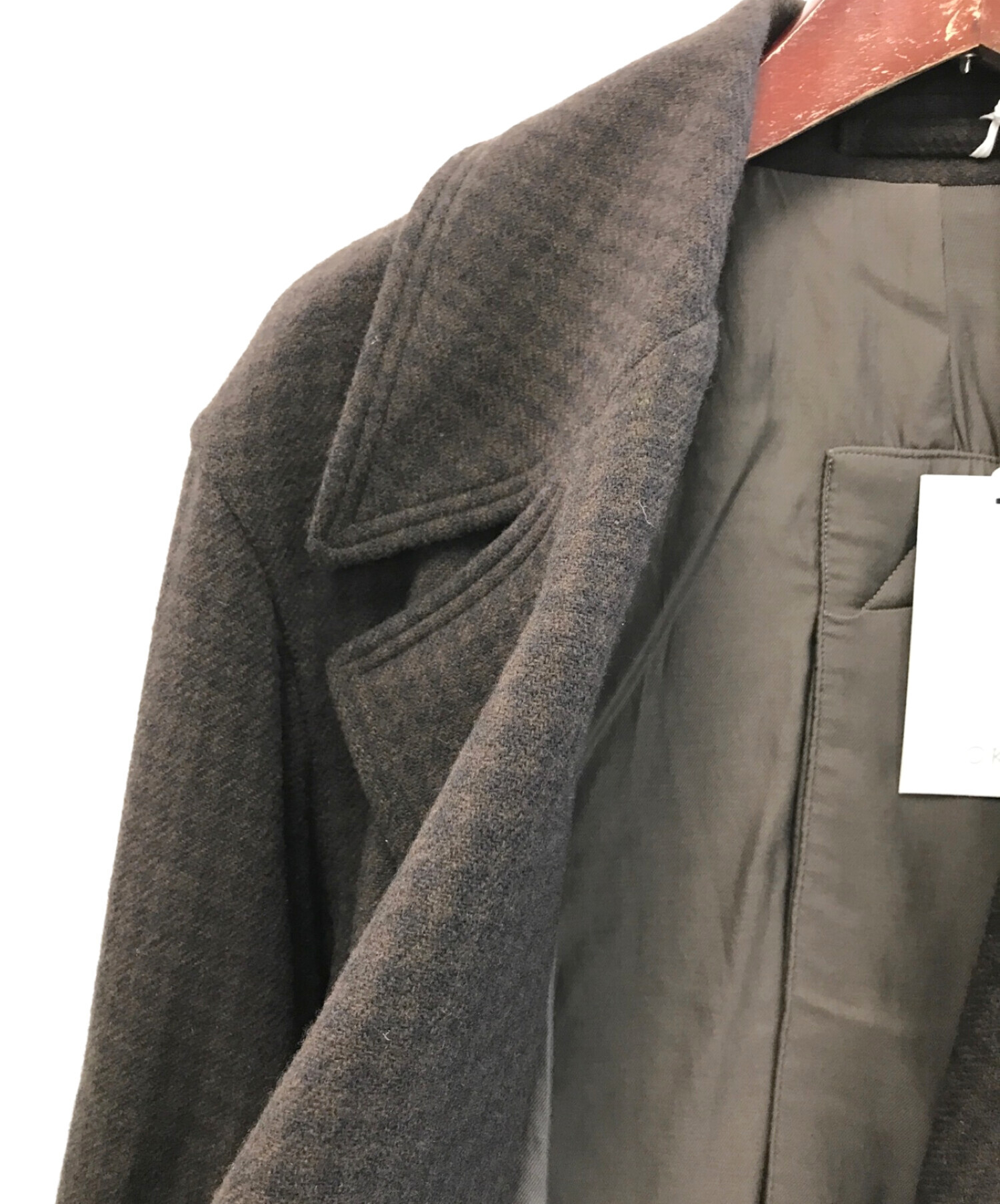 中古・古着通販】YOKE (ヨーク) DOUBLE BREAST OVERCOAT ブラウン サイズ:1｜ブランド・古着通販  トレファク公式【TREFAC FASHION】