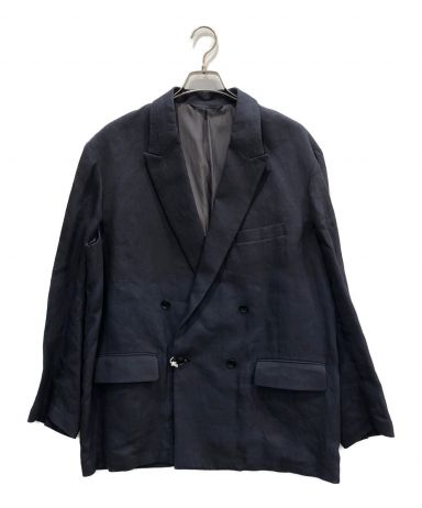 中古・古着通販】YOKE (ヨーク) PAPER KERSEY SIDE OPEN DOUBLE-BREASTED JACKET ネイビー サイズ:3｜ブランド・古着通販  トレファク公式【TREFAC FASHION】スマホサイト