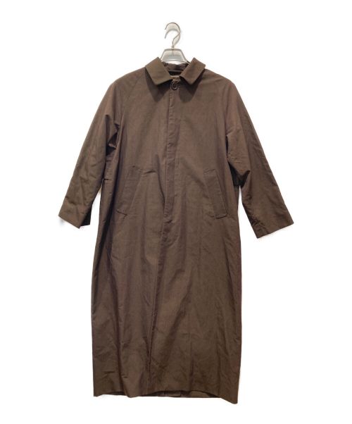 YAECA（ヤエカ）YAECA (ヤエカ) SOUTIEN COLLAR COAT LONG ブラウン サイズ:Sの古着・服飾アイテム
