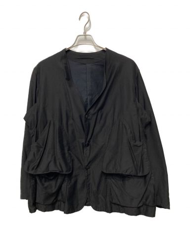 COMOLI コットンサテン ハンティングジャケット ブラック サイズ2-