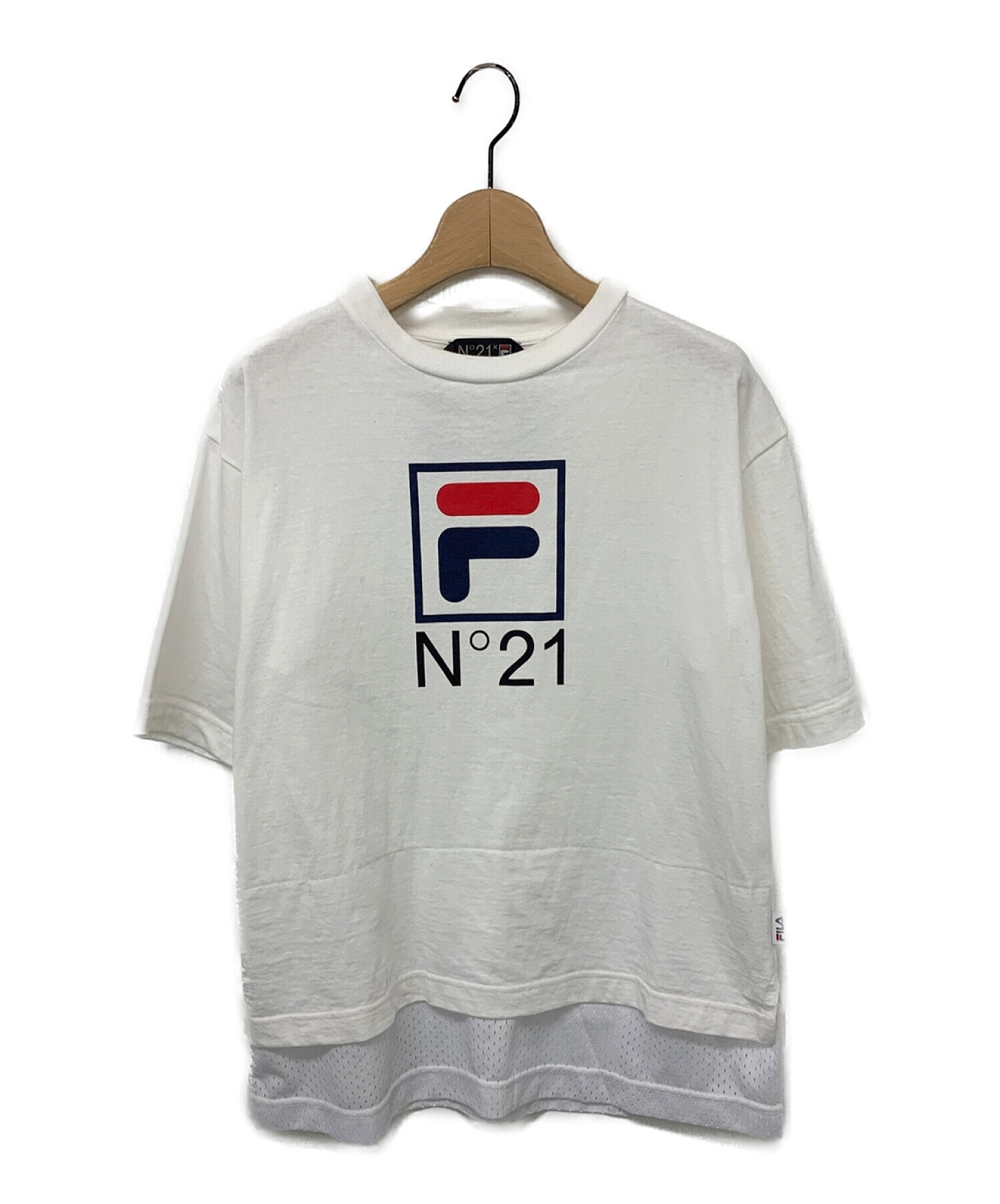 ダブル／ミストブルー FENDI FILA コラボTシャツ ロゴマニア - 通販