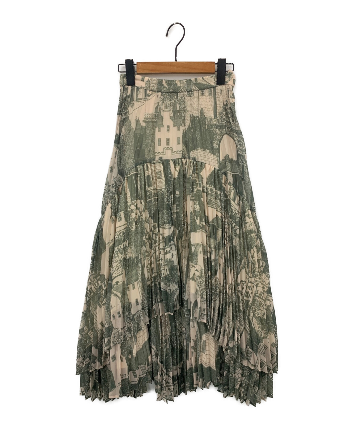 TOWN RANDOM PLEATS SKIRT | angeloawards.com