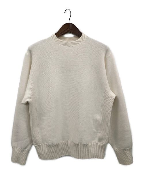 BODHI（ボーディ）BODHI (ボーディ) REVERSIBLE CASHMERE/COTTON SWEATSHIRT オフホワイトの古着・服飾アイテム