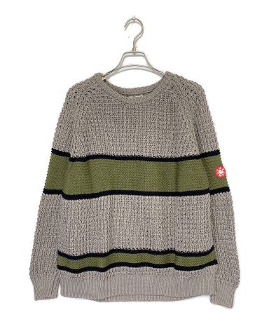 【中古・古着通販】C.E (シーイー) LINE LOOSE NET KNIT グレー