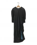 TOGA PULLAトーガ プルラ）の古着「ACETATE SATIN DRESS」｜ブラック