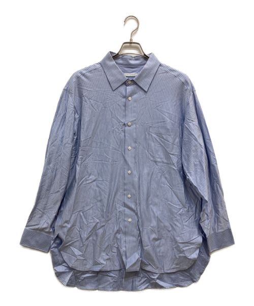 VICTIM（ヴィクティム）VICTIM (ヴィクティム) LONG STRIPE SHIRTS スカイブルー サイズ:Mの古着・服飾アイテム