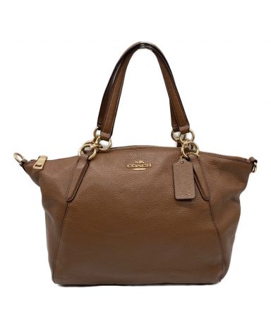 【中古・古着通販】COACH (コーチ) 2WAYバッグ ブラウン 