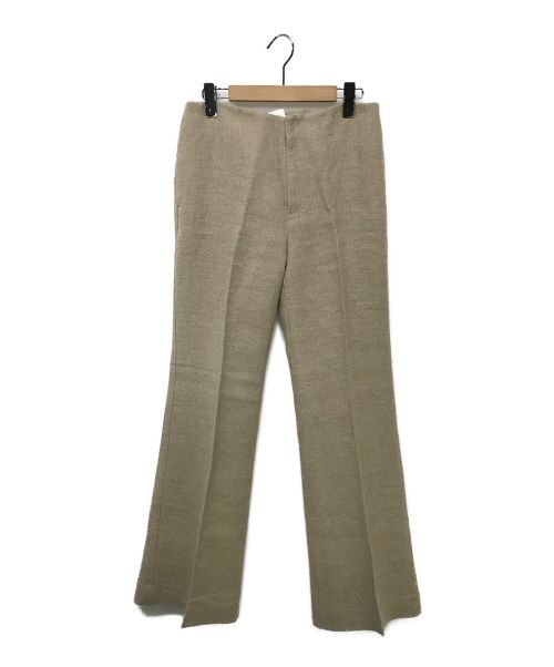 L'appartement（アパルトモン）L'appartement (アパルトモン) Linen Flare Pants ベージュ サイズ:36 未使用品の古着・服飾アイテム