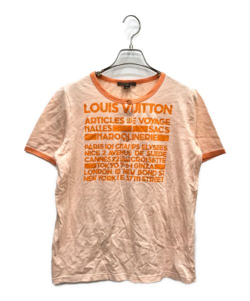 LOUIS VUITTON（ルイ ヴィトン）LOUIS VUITTON (ルイ ヴィトン) ヘンリーネックカットソー オレンジ サイズ:XLの古着・服飾アイテム