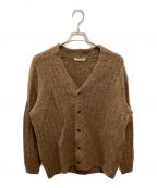 AURALEEオーラリー）の古着「BABY ALPACA WOOL RIB KNIT CARDIGAN」｜ブラウン