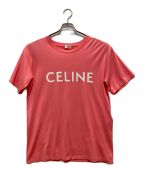 CELINEセリーヌ）の古着「CELINE ルーズ Tシャツ / コットンジャージー」｜ピンクフラミンゴ×ホワイト