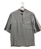 3.1 phillip limスリーワンフィリップリム）の古着「オーバーサイズ バンドカラーシャツ」｜グレー