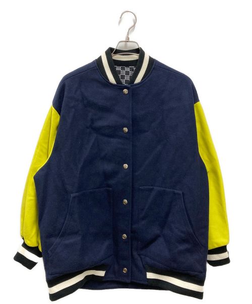 MSGM（エムエスジーエム）MSGM (エムエスジーエム) ジャケット ネイビー×イエロー サイズ:40の古着・服飾アイテム