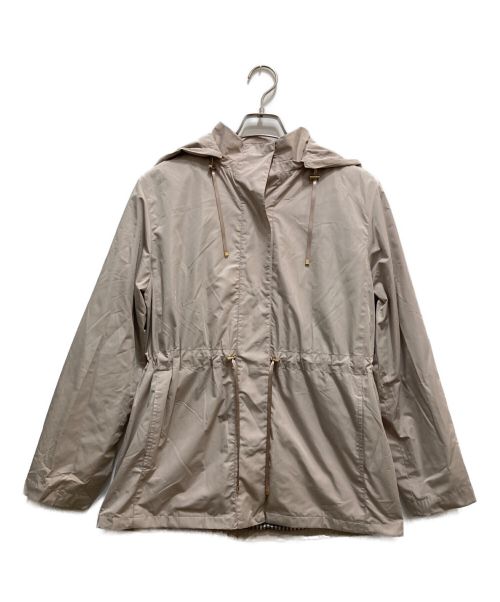 Aquascutum（アクアスキュータム）Aquascutum (アクアスキュータム) タフタフーデットパーカー ベージュ サイズ:10の古着・服飾アイテム