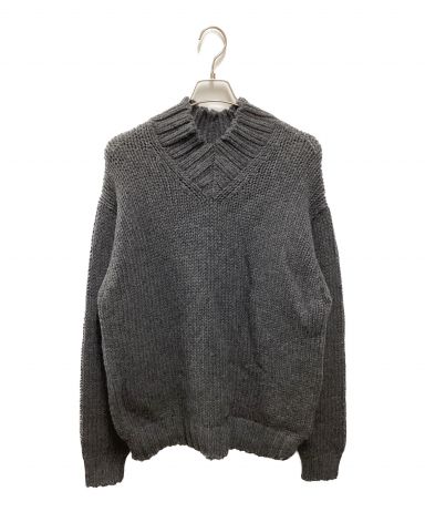 中古・古着通販】AURALEE (オーラリー) SUPER FINE WOOL AIRY KNIT V-NECK P/O グレー  サイズ:4｜ブランド・古着通販 トレファク公式【TREFAC FASHION】スマホサイト