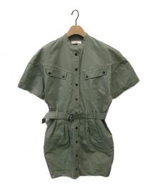 ISABEL MARANT ETOILE（イザベルマランエトワール）の古着「SHORT SLEEVE DRESS」｜オリーブ