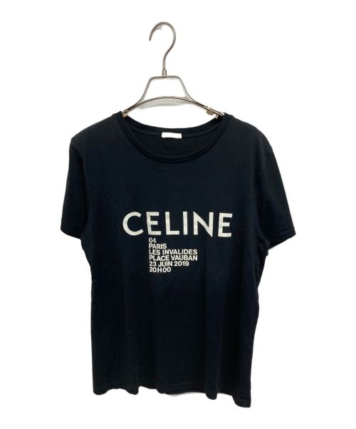 CELINE（セリーヌ）CELINE (セリーヌ) クラシックロゴTシャツ ブラック サイズ:SIZE Mの古着・服飾アイテム