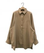 INTIMITEアンティミテ）の古着「Herringbone Shirt Jacket」｜ベージュ