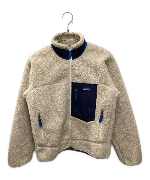 Patagonia（パタゴニア）Patagonia (パタゴニア) クラシックレトロXジャケット ベージュ×ネイビー サイズ:XSの古着・服飾アイテム