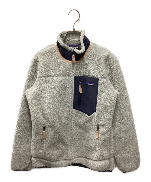 Patagonia（パタゴニア）Patagonia (パタゴニア) クラシックレトロXジャケット Natural w/Smolder Blue サイズ:XSの古着・服飾アイテム