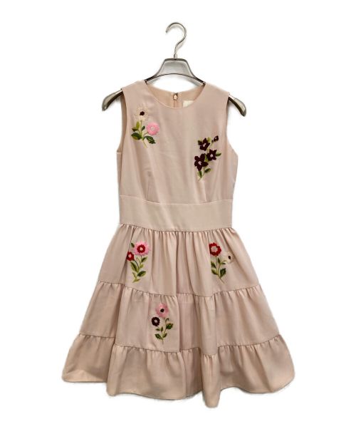 Kate Spade（ケイトスペード）Kate Spade (ケイトスペード) Cherie Floral Embroidered Dress ピンク サイズ:00の古着・服飾アイテム