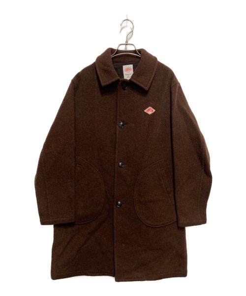 DANTON（ダントン）DANTON (ダントン) ウールモッサステンカラーコート ブラウン サイズ:SIZE38の古着・服飾アイテム