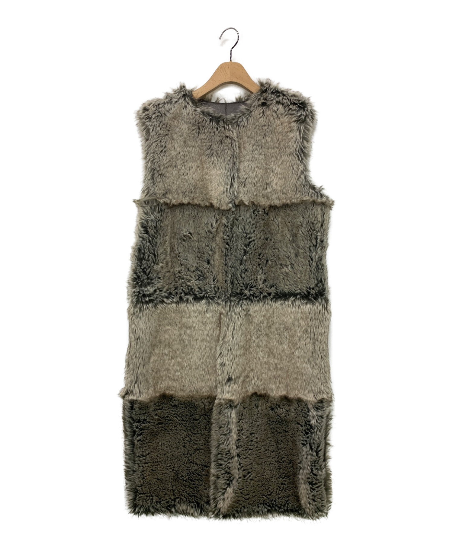 新品未使用thinkfur Curly Fur Long Vest ファーベスト 商品はお値下げ