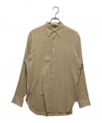 AURALEEオーラリー）の古着「SHUTTLE GEORGETTE CLOTH SHIRTS」｜ベージュ