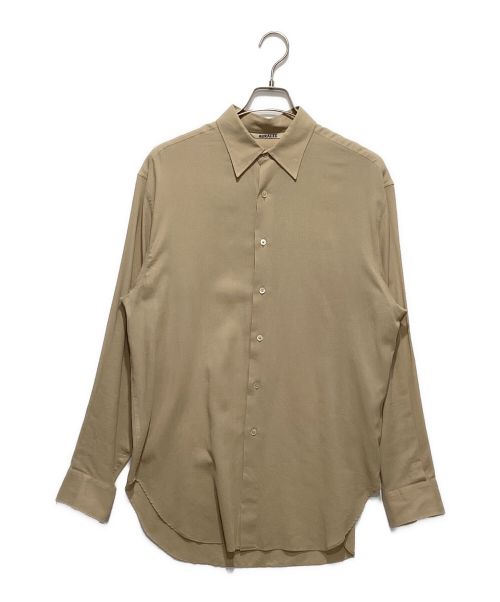 AURALEE（オーラリー）AURALEE (オーラリー) SHUTTLE GEORGETTE CLOTH SHIRTS ベージュ サイズ:4の古着・服飾アイテム