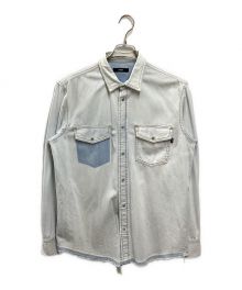 DIESEL（ディーゼル）の古着「ヴィンテージ加工デニムウエスタンシャツ」｜インディゴ